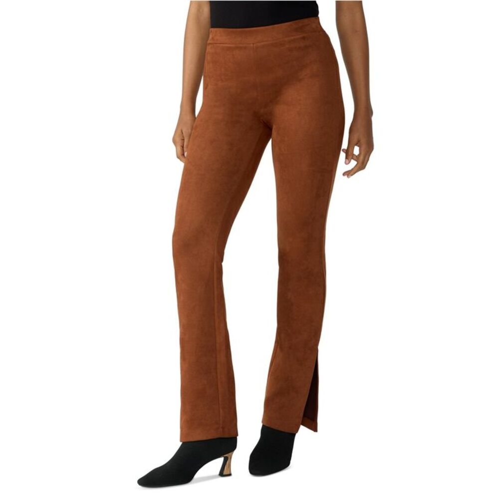 Sanctuary Clothing Womens Abbey Faux-Suede Straight Leg Casual Pants, NWT